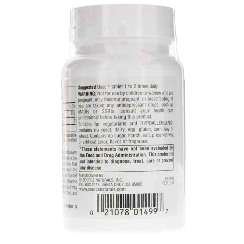 Serene Science L-Theanine 200 Mg Tablets, 60 Tablets, by Source Naturals, image #3