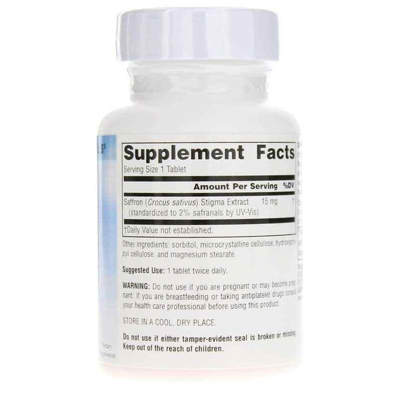 Serene Science Saffron Extract, 60 Tablets, by Source Naturals, image #2