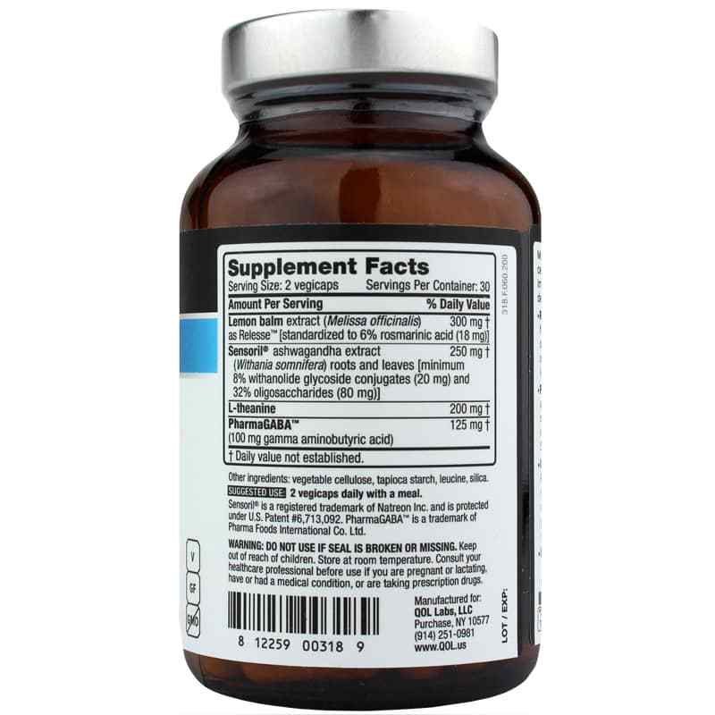 Serenelle with PharmaGABA, Sensoril, Relesse & L-Theanine, by Quality Of Life, image #2