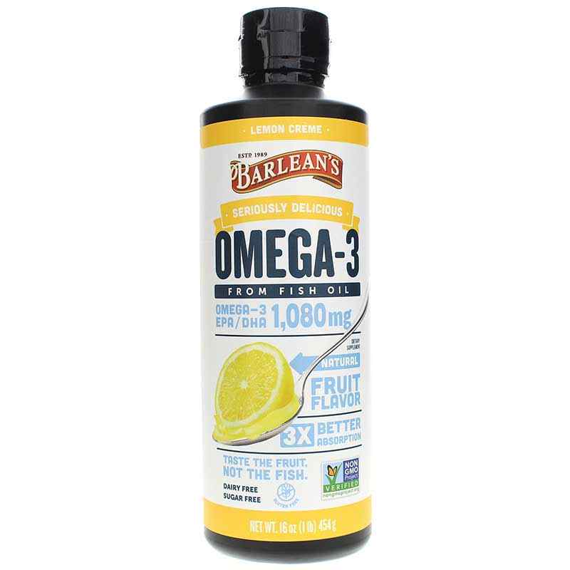 Seriously Delicious Omega-3 from Fish Oil, by Barleans Organic Oils