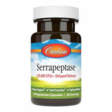Serrapeptase 120,000, 30 Veg Capsules, by Carlson Labs