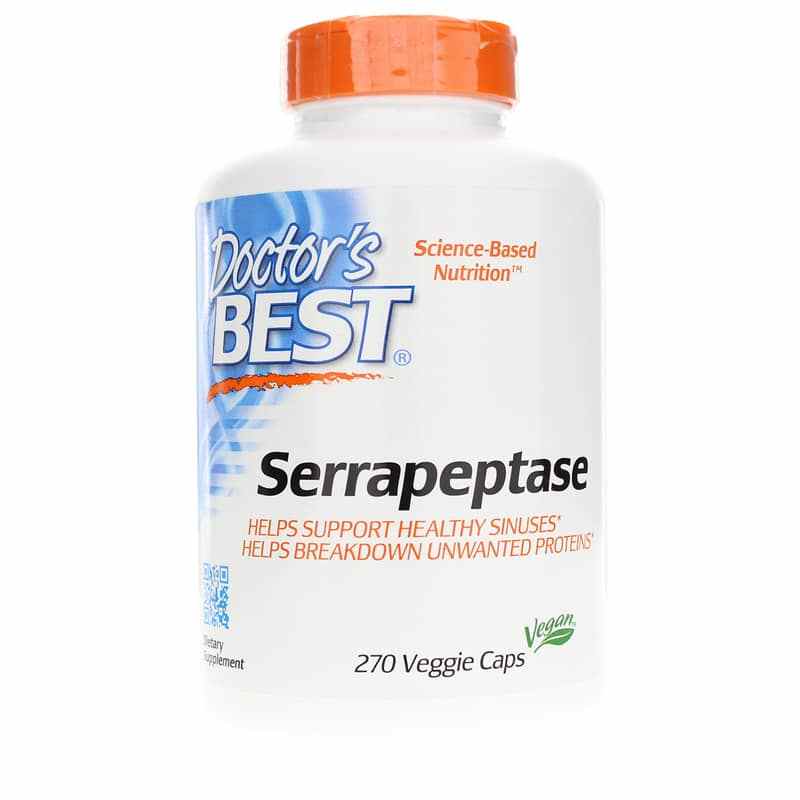 Serrapeptase, 270 Veg Capsules, by Doctors Best