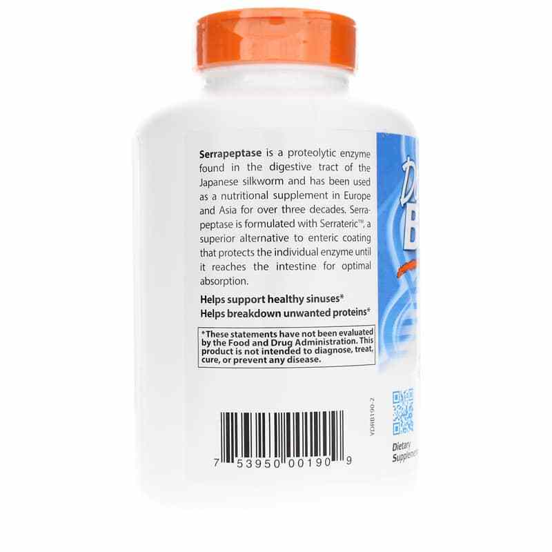 Serrapeptase, 270 Veg Capsules, by Doctors Best, image #3