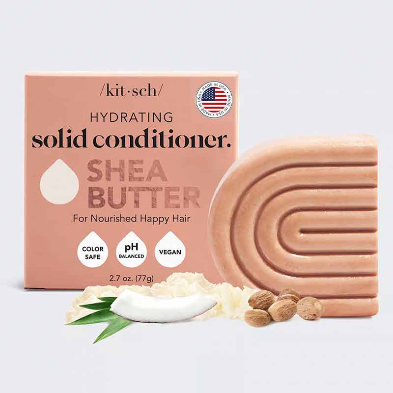 Shea Butter Hydrating Conditioner Bar, by Kitsch