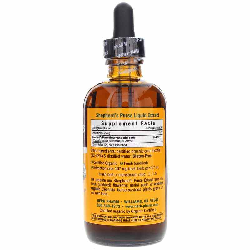 Shepherd's Purse Extract, 4 Oz, by Herb Pharm, image #2