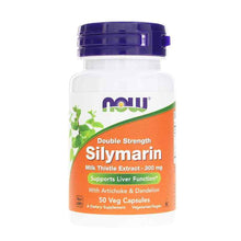 Silymarin Milk Thistle Extract 300 Mg Double Strength, 50 Veg Capsules, by NOW Foods