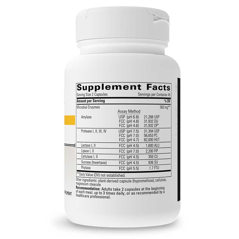Similase Digestive Enzymes, 90 Veg Capsules, by Integrative Therapeutics, image #3