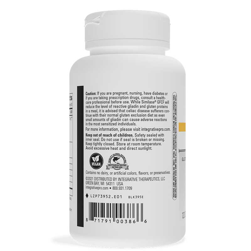 Similase GFCF Gluten & Casein Digestive Enzymes, by Integrative Therapeutics, image #2