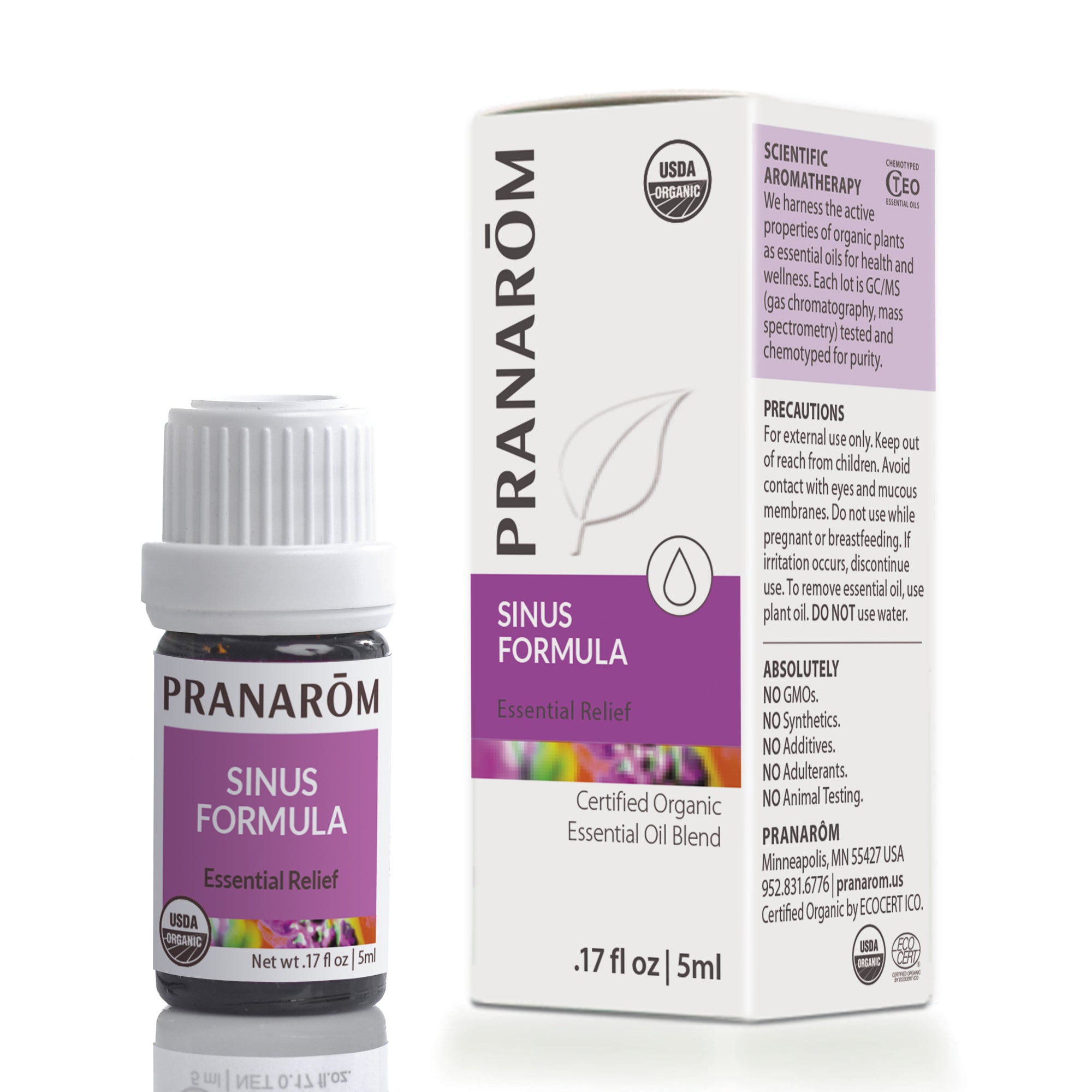 Sinus Formula Essential Oil Blend, .17 Oz, by Pranarom