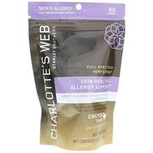 Skin Health & Allergy Support for Dogs, 60 Chews, by Charlottes Web