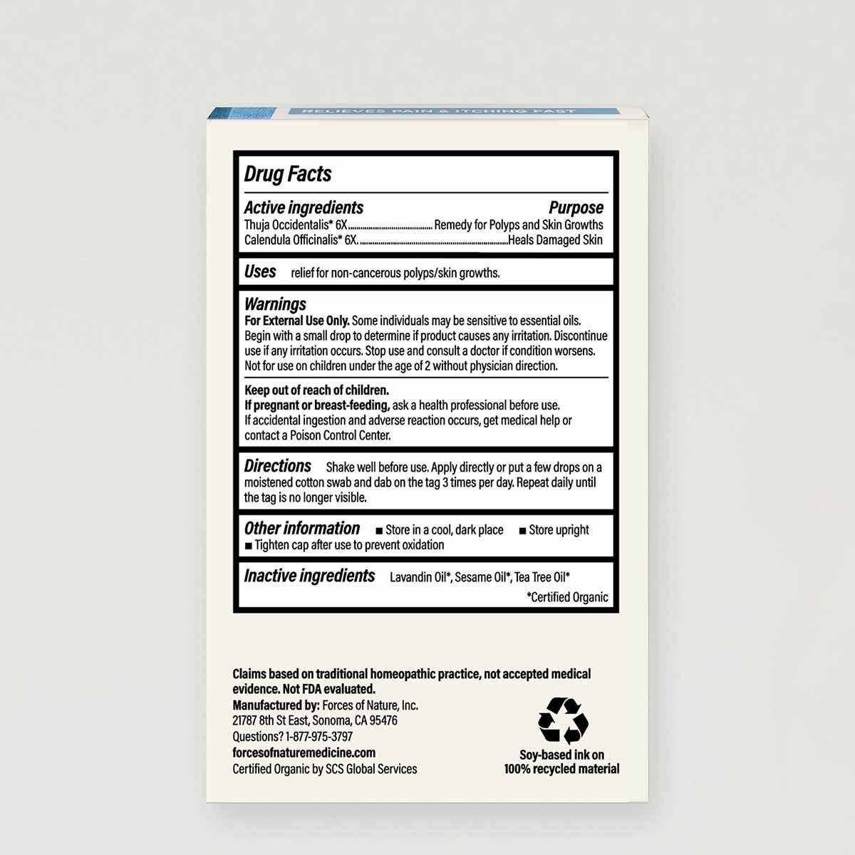 Skin Tag Control Extra Strength Roll On, .14 Oz, by Forces Of Nature