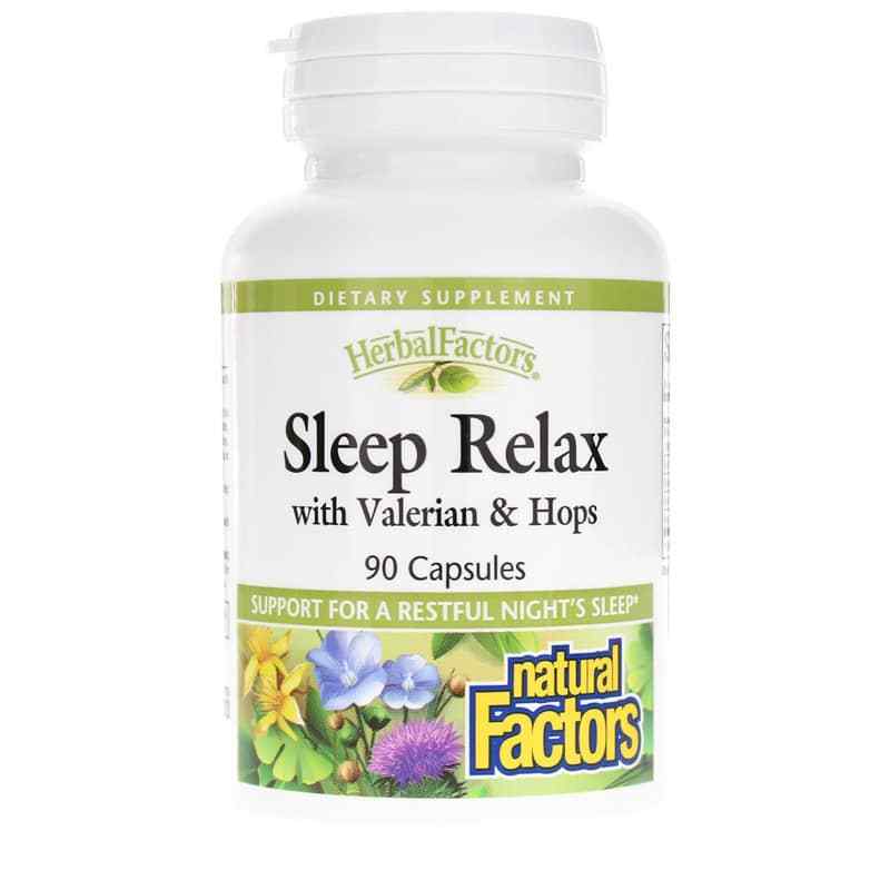 Sleep Relax with Valerian & Hops, Natural Factors – Professional ...