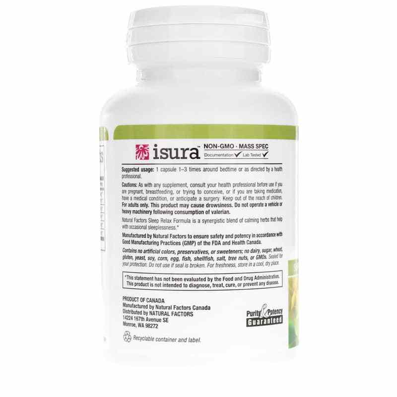 Sleep Relax with Valerian & Hops, Natural Factors – Professional ...