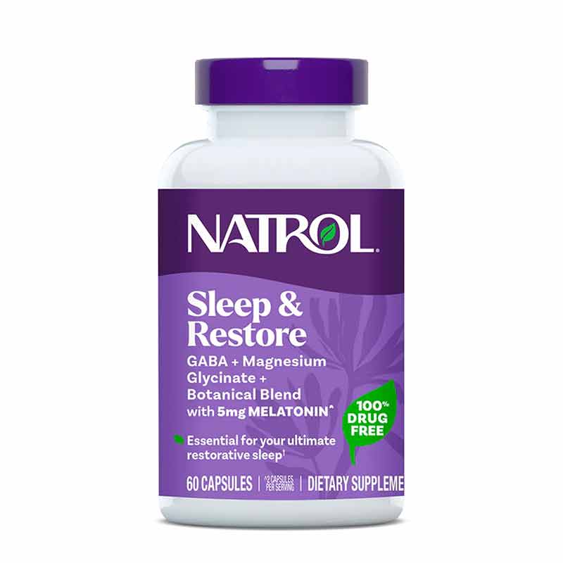 Sleep & Restore Capsule with Melatonin, by Natrol
