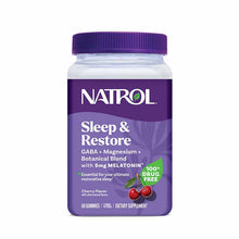 Sleep & Restore Gummies with Melatonin, Tart Cherry, 60 Gummies, by Natrol