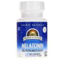 Sleep Science Melatonin 1 Mg Lozenges, Peppermint, 100 Lozenges, by Source Naturals