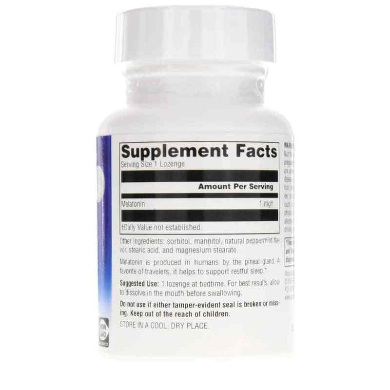 Sleep Science Melatonin 1 Mg Lozenges, Peppermint, 100 Lozenges, by Source Naturals, image #2