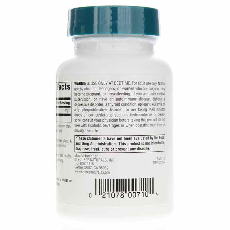 Sleep Science Melatonin 1 Mg Lozenges, Peppermint, 200 Lozenges, by Source Naturals, image #3