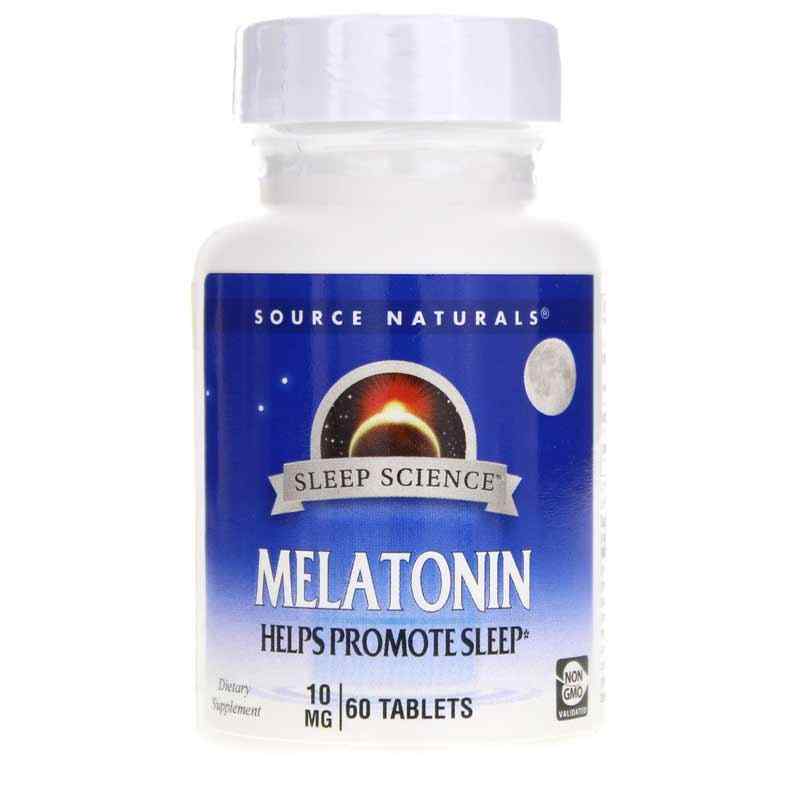 Sleep Science Melatonin 10 Mg Tablets, 60 Tablets, by Source Naturals