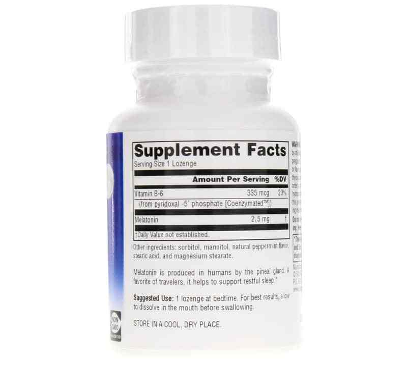 Sleep Science Melatonin 2.5 Mg Lozenges, Peppermint, 120 Lozenges, by Source Naturals, image #2