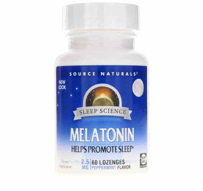Sleep Science Melatonin 2.5 Mg Lozenges, Peppermint, 60 Lozenges, by Source Naturals