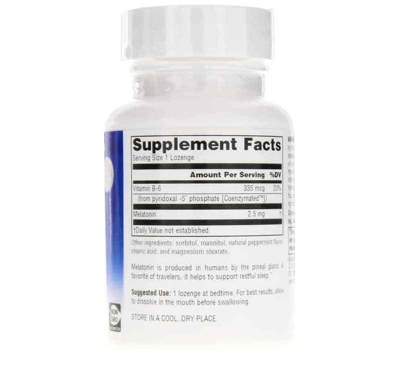 Sleep Science Melatonin 2.5 Mg Lozenges, Peppermint, 60 Lozenges, by Source Naturals, image #2