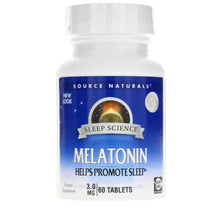 Sleep Science Melatonin 3 Mg Tablets, 60 Tablets, by Source Naturals