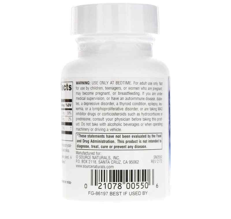 Sleep Science Melatonin 3 Mg Tablets, 60 Tablets, by Source Naturals, image #3