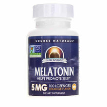 Sleep Science Melatonin 5 Mg Lozenges, Orange, 100 Lozenges, by Source Naturals