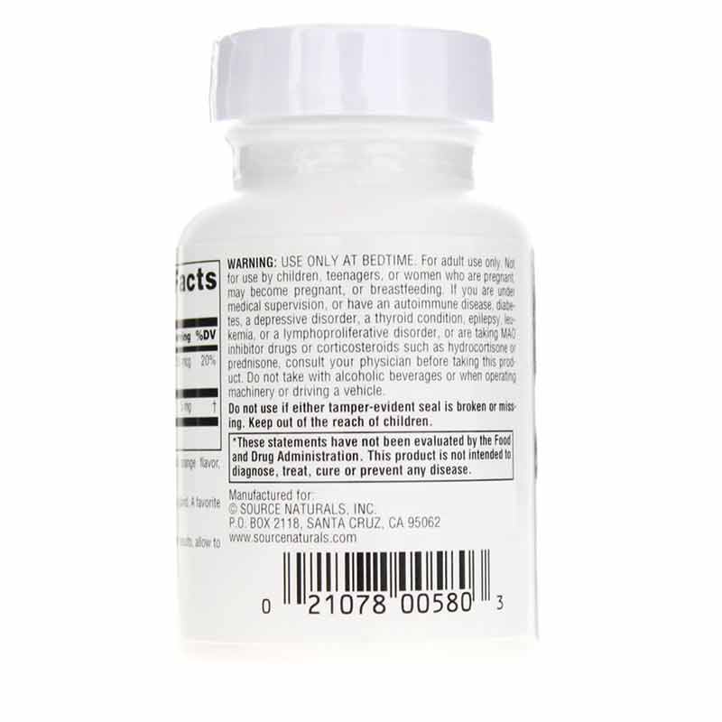 Sleep Science Melatonin 5 Mg Lozenges, Orange, 100 Lozenges, by Source Naturals, image #3