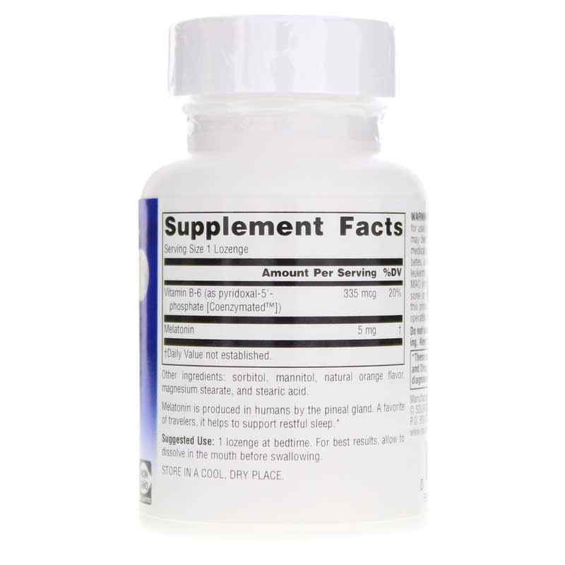 Sleep Science Melatonin 5 Mg Lozenges, Orange, 50 Lozenges, by Source Naturals, image #2