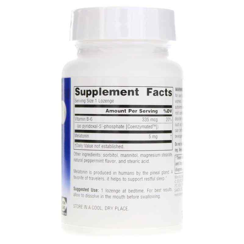 Sleep Science Melatonin 5 Mg Lozenges, Peppermint, 200 Lozenges, by Source Naturals, image #2