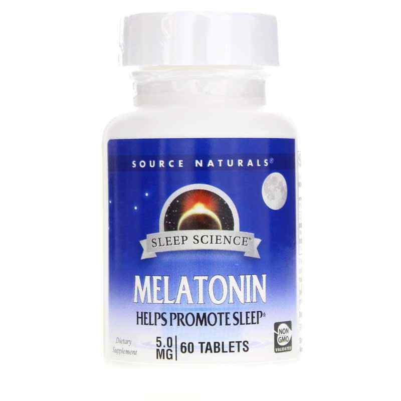 Sleep Science Melatonin 5 Mg Tablets, 60 Tablets, by Source Naturals