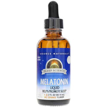 Sleep Science Melatonin Liquid, Orange, 2 Oz, by Source Naturals