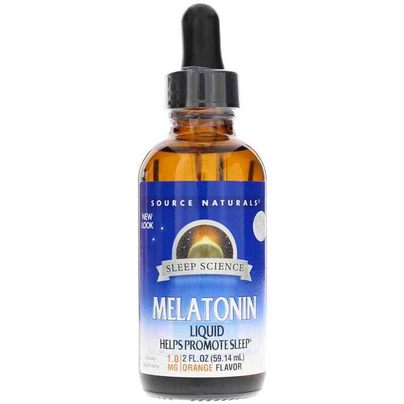 Sleep Science Melatonin Liquid, Orange, 2 Oz, by Source Naturals