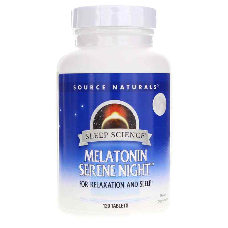 Sleep Science Melatonin Serene Night, 120 Tablets, by Source Naturals