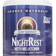 Sleep Science NightRest with Melatonin, 200 Tablets, by Source Naturals