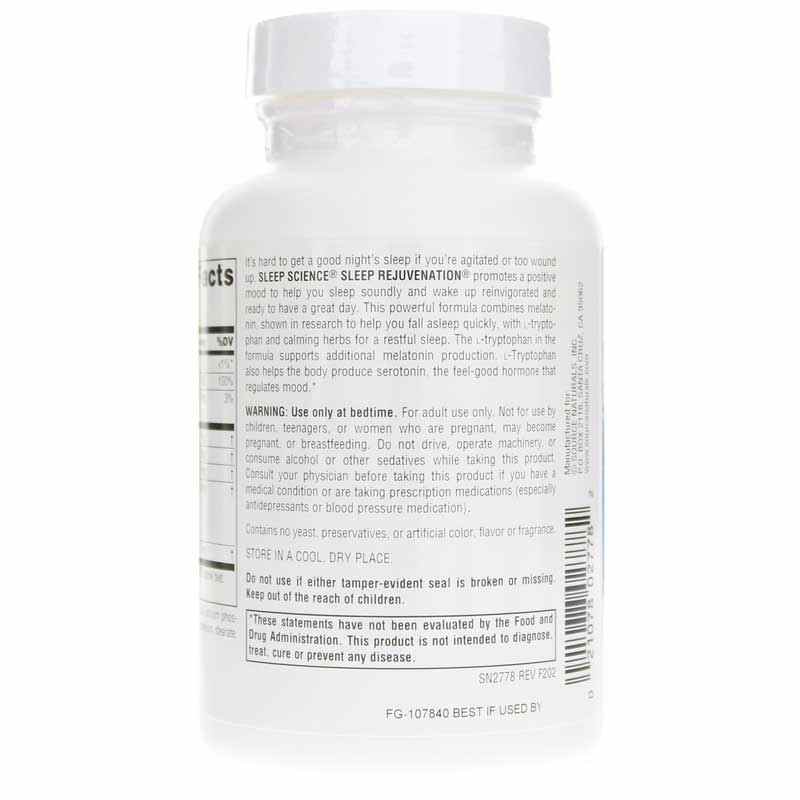 Sleep Science Sleep Rejuvenation, 60 Tablets, by Source Naturals, image #3