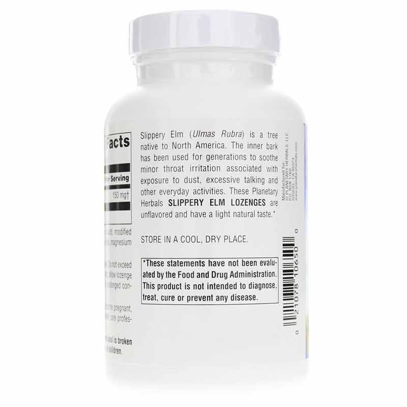 Slippery Elm Lozenges, Unflavored, 200 Lozenges, by Planetary Herbals, image #3