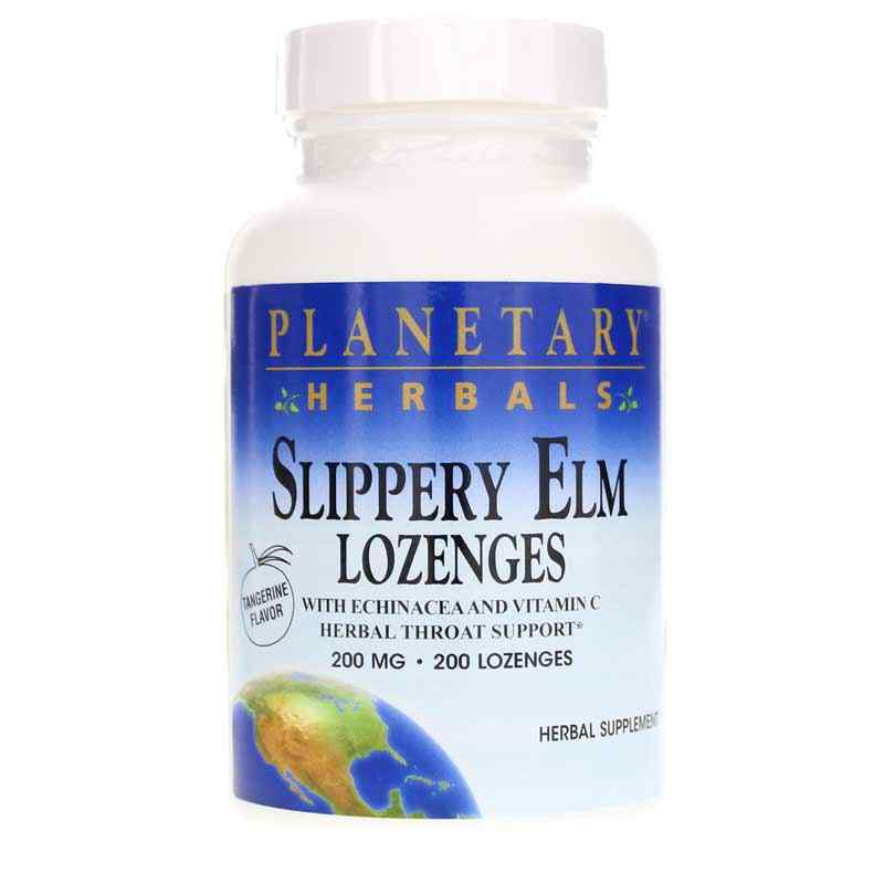 Slippery Elm Lozenges with Echinacea and Vitamin C, by Planetary Herbals