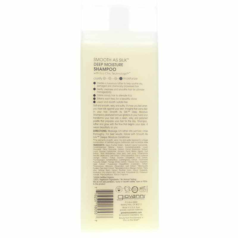 Smooth as Silk Deep Moisture Shampoo, by Giovanni, image #2