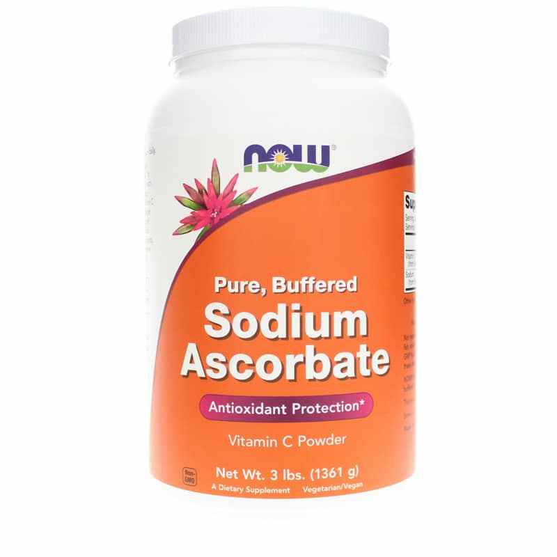 Sodium Ascorbate Powder Buffered, 3 Lbs, by NOW Foods