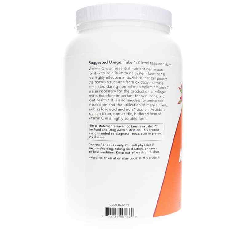 Sodium Ascorbate Powder Buffered, 3 Lbs, by NOW Foods, image #3