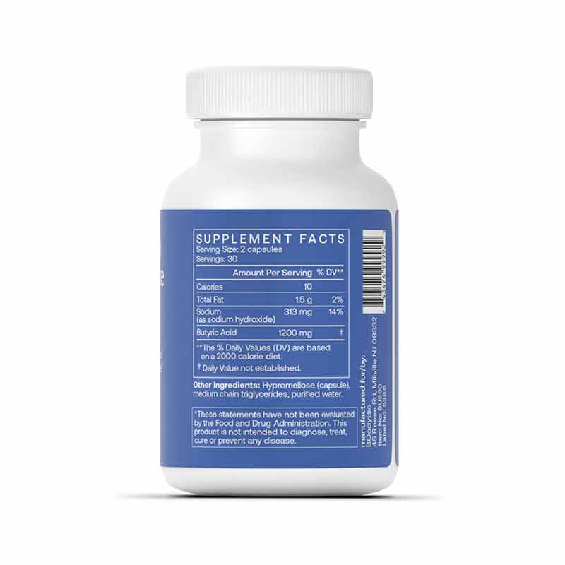 Sodium Butyrate, 60 Capsules, by BodyBio, image #2