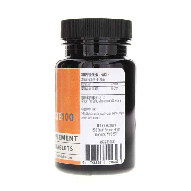 Sodium Hyaluronate 100 Mg, 90 Tablets, by Hakala Research, image #2