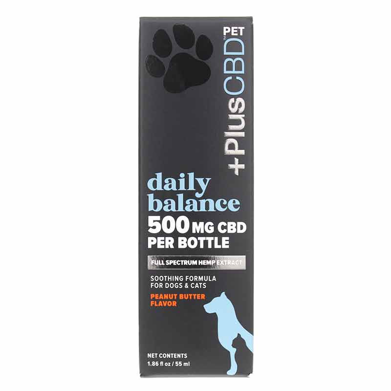 Soothing Hemp Extract for Pets 500 Mg, Peanut Butter, by PlusCBD Oil