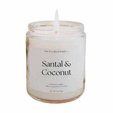 Soy Wax Candle, Santal & Coconut, by The Freckled Wood Co., image #2