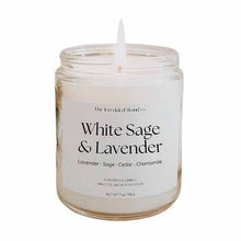 Soy Wax Candle, White Sage & Lavender, by The Freckled Wood Co., image #2