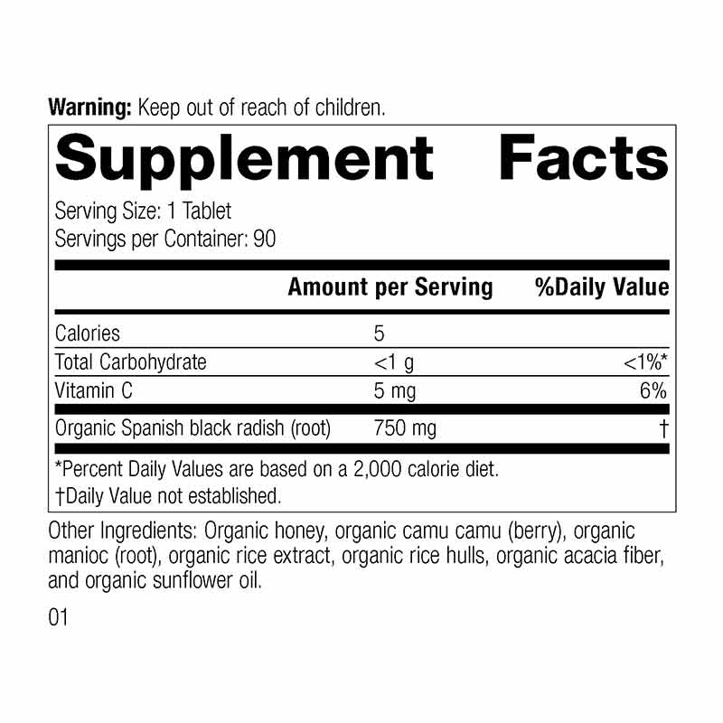 Spanish Black Radish, 90 Tablets, by Standard Process, image #2