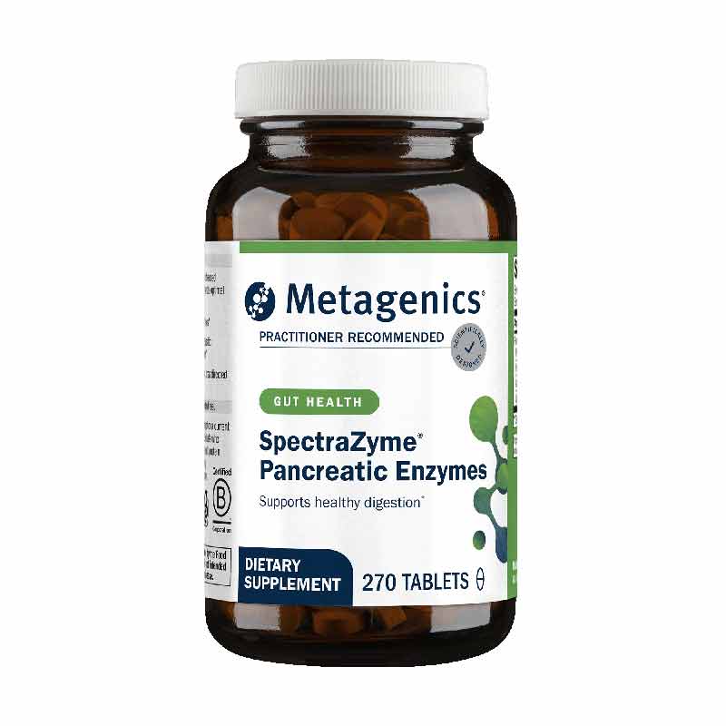 SpectraZyme Pancreatic Enzymes, 270 Tablets, by Metagenics